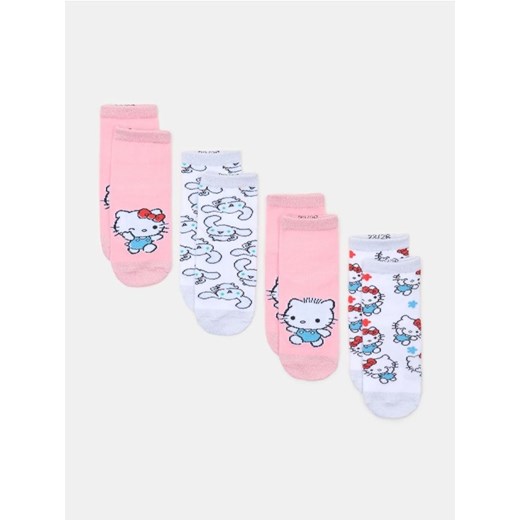 Sinsay - Skarpetki 4 pack Hello Kitty - wielobarwny ze sklepu Sinsay w kategorii Skarpetki dziecięce - zdjęcie 185479581