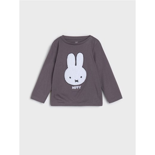 Sinsay - Koszulka z długimi rękawami Miffy - szary ze sklepu Sinsay w kategorii Bluzki dziewczęce - zdjęcie 185479612