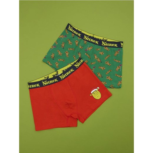 Sinsay - Bokserki Classic 2 pack Shrek - wielobarwny ze sklepu Sinsay w kategorii Majtki męskie - zdjęcie 185479653