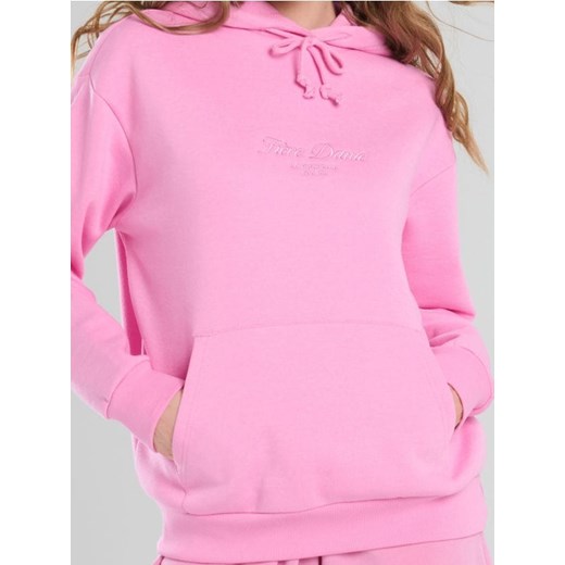 Sinsay - Bluza z kapturem i haftem - różowy ze sklepu Sinsay w kategorii Bluzy damskie - zdjęcie 185479671