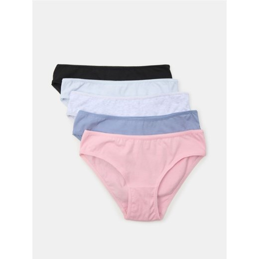 Sinsay - Bawełniane figi 5 pack - wielobarwny ze sklepu Sinsay w kategorii Majtki damskie - zdjęcie 185479793