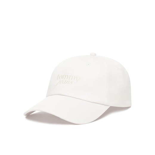 Tommy Jeans Czapka z daszkiem Script AW0AW17815 Biały ze sklepu MODIVO w kategorii Czapki z daszkiem damskie - zdjęcie 185480412