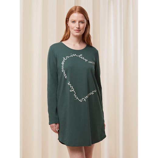 Triumph Koszula nocna Nightdresses NDK 03 LSL X 10216556 Zielony ze sklepu MODIVO w kategorii Koszule nocne - zdjęcie 185480431