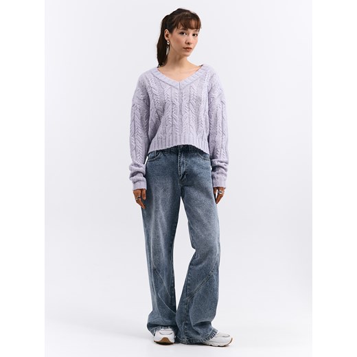 GATE Sweter z dekoltem w serek 34 Gate 42 gateshop