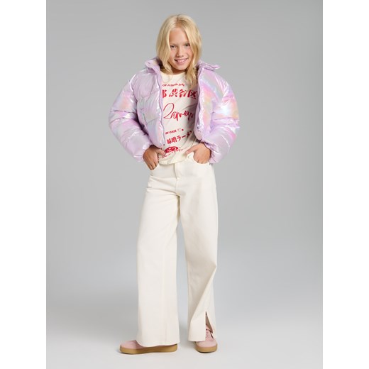 Sinsay - Koszulka z nadrukiem - kremowy Sinsay 146 (10-11 l) Sinsay