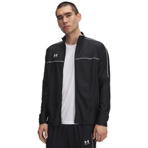 Męska bluza treningowa rozpinana Under Armour UA Challenger - czarna ze sklepu Sportstylestory.com w kategorii Bluzy męskie - zdjęcie 185482814
