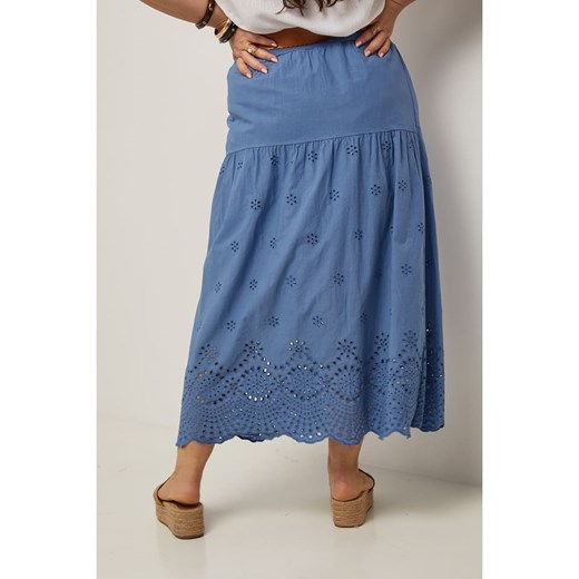 Curvy Lady Spódnica w kolorze niebieskim Curvy Lady 40/42 Limango Polska okazyjna cena