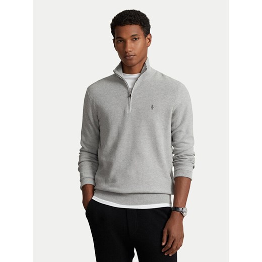 Polo Ralph Lauren Sweter 710932304002 Szary Regular Fit ze sklepu MODIVO w kategorii Swetry męskie - zdjęcie 185483963