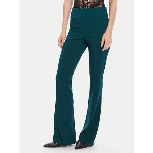 Rinascimento Spodnie materiałowe CFC0125318003 Zielony Flare Fit ze sklepu MODIVO w kategorii Spodnie damskie - zdjęcie 185484010
