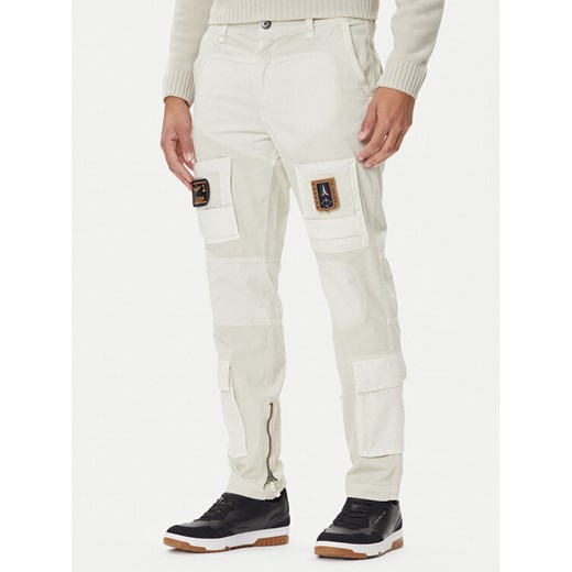 Aeronautica Militare Spodnie materiałowe 252PA1664UCT04241 Beżowy Regular Fit ze sklepu MODIVO w kategorii Spodnie męskie - zdjęcie 185486760
