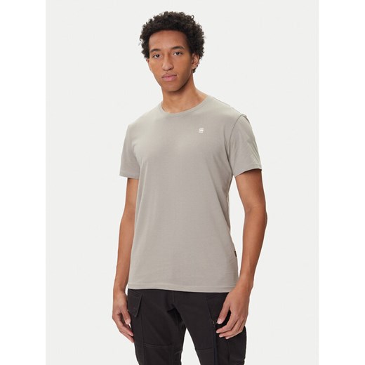 G-Star Raw T-Shirt Base-S D16411-336 Beżowy Regular Fit ze sklepu MODIVO w kategorii T-shirty męskie - zdjęcie 185486803