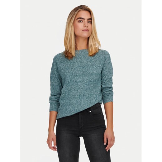 ONLY Sweter Rica 15204279 Zielony Regular Fit ze sklepu MODIVO w kategorii Swetry damskie - zdjęcie 185486804