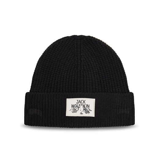 Jack Wolfskin Czapka Badge A61610 Czarny ze sklepu MODIVO w kategorii Czapki zimowe damskie - zdjęcie 185486811