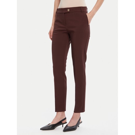 Rinascimento Chinosy CFC0126225003 Brązowy Slim Fit ze sklepu MODIVO w kategorii Spodnie damskie - zdjęcie 185486842