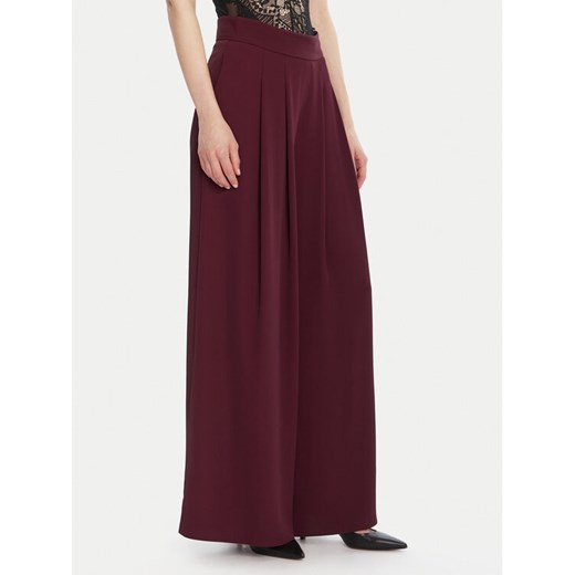 Rinascimento Spodnie palazzo CFC0125495003 Bordowy Wide Leg ze sklepu MODIVO w kategorii Spodnie damskie - zdjęcie 185486904
