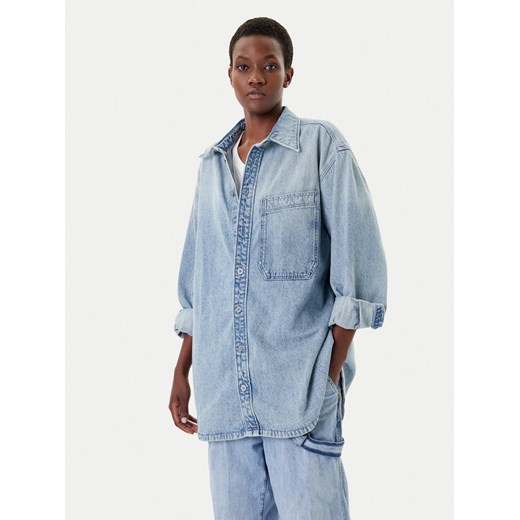 G-Star Raw Koszula jeansowa D27695-D788 Niebieski Oversize ze sklepu MODIVO w kategorii Koszule damskie - zdjęcie 185486921