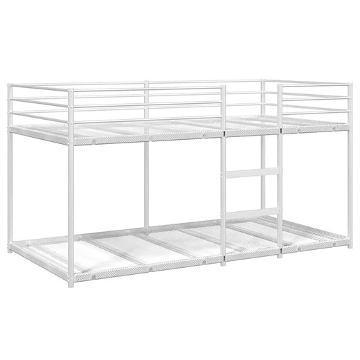 Białe minimalistyczne łóżko piętrowe 80 x 200 cm R6-N22 ze sklepu Edinos.pl w kategorii Łóżka dziecięce - zdjęcie 185488403