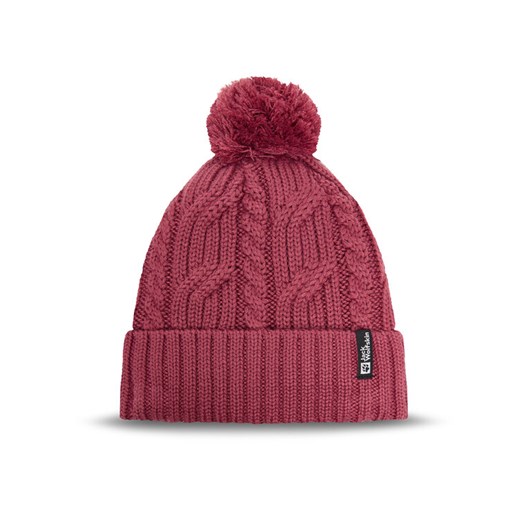 Czapka Jack Wolfskin Pompom 1905092 Fioletowy ze sklepu eobuwie.pl w kategorii Czapki zimowe damskie - zdjęcie 185488664