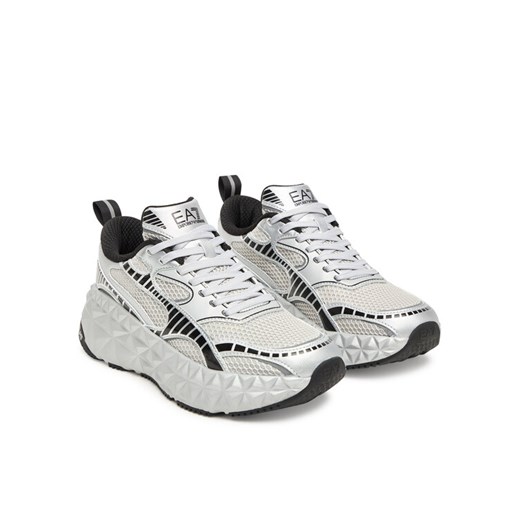 Sneakersy EA7 Emporio Armani X8X238 XK431 MZ163 Srebrny ze sklepu eobuwie.pl w kategorii Buty sportowe męskie - zdjęcie 185488681