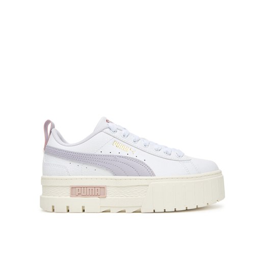 Sneakersy Puma Mayze Lth Jr 384527 33 Biały ze sklepu eobuwie.pl w kategorii Buty sportowe dziecięce - zdjęcie 185488704