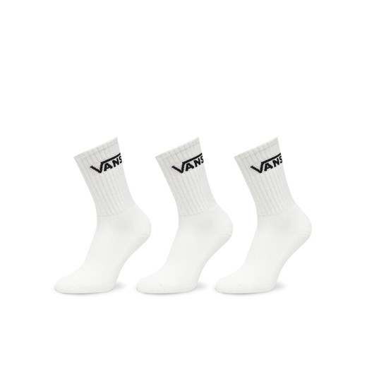Zestaw 3 par wysokich skarpet unisex Vans VN000QBV Biały ze sklepu eobuwie.pl w kategorii Skarpetki męskie - zdjęcie 185488761