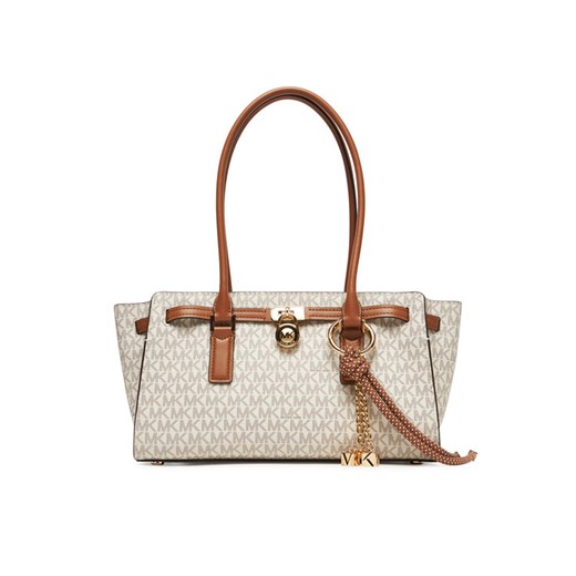 Torebka MICHAEL Michael Kors 30F5GNXT0B Écru ze sklepu eobuwie.pl w kategorii Torby Shopper bag - zdjęcie 185488833