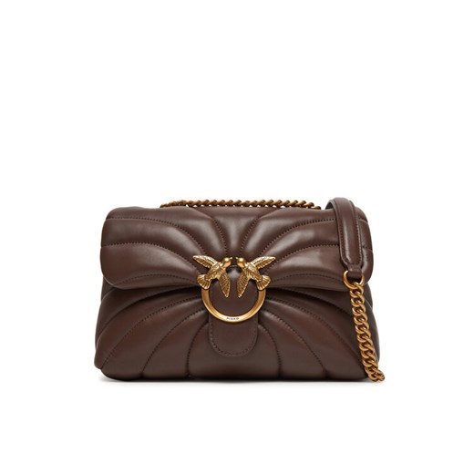 Torebka PINKO Love Puff Classic Cl 100038 A1EX Brązowy ze sklepu eobuwie.pl w kategorii Kopertówki - zdjęcie 185488860