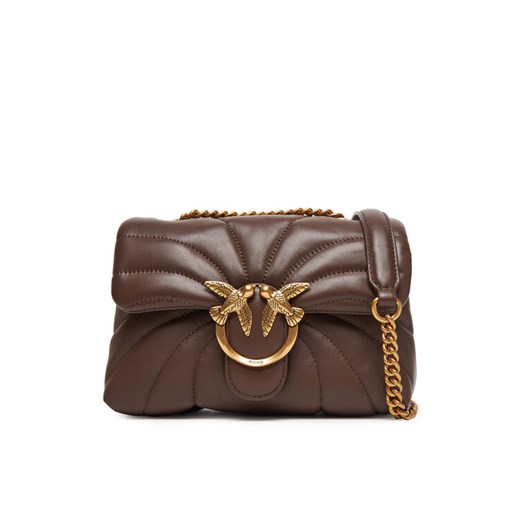 PINKO Torebka Love Puff Mini Cl AI 24-25 PLTT 100039 A1EX Brązowy ze sklepu MODIVO w kategorii Kopertówki - zdjęcie 185490023