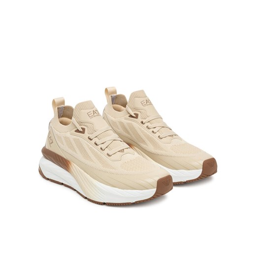 EA7 Emporio Armani Sneakersy 7X000343 AF18639 M1135 Beżowy ze sklepu MODIVO w kategorii Buty sportowe damskie - zdjęcie 185490073