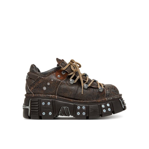 NEW ROCK Sneakersy M-120N-C83 Brązowy ze sklepu MODIVO w kategorii Buty sportowe męskie - zdjęcie 185490120