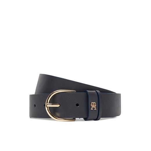 Tommy Hilfiger Pasek Damski Essential Effortless 3.5 AW0AW17757 Granatowy ze sklepu MODIVO w kategorii Paski damskie - zdjęcie 185490180