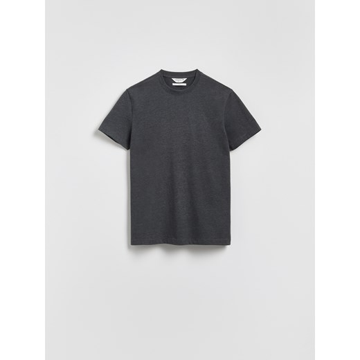 Reserved - T-shirt slim fit - ciemnoszary ze sklepu Reserved w kategorii T-shirty męskie - zdjęcie 185492003