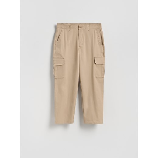 Reserved - Spodnie cargo regular - beżowy Reserved 34 Reserved