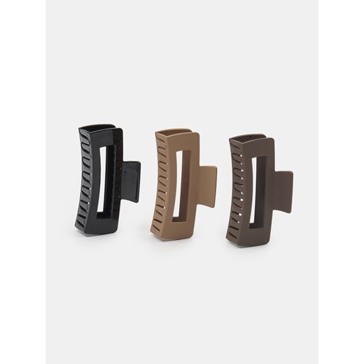 Sinsay - Klamra do włosów 3 pack - wielobarwny Sinsay One Size Sinsay