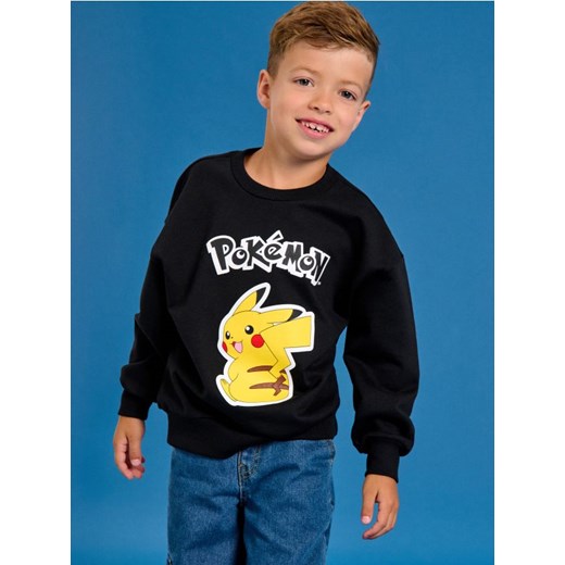 Sinsay - Bluza crewneck z nadrukiem Pokemon - czarny ze sklepu Sinsay w kategorii Bluzy chłopięce - zdjęcie 185493903