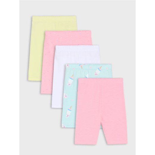 Sinsay - Krótkie legginsy 5 pack - wielobarwny - id: 351DU-MLC - marki Sinsay - 185493942 Sinsay - Krótkie legginsy 5 pack - wielobarwny ze sklepu Sinsay w kategorii Spodenki dziewczęce - zdjęcie 185493942