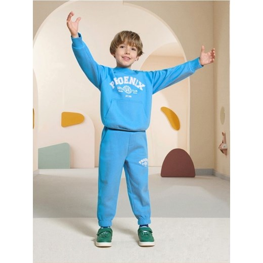 Sinsay - Spodnie dresowe oversize z napisem - niebieski ze sklepu Sinsay w kategorii Spodnie chłopięce - zdjęcie 185493963
