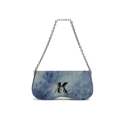 Torebka Karl Lagerfeld Jeans A3W30219 Granatowy ze sklepu eobuwie.pl w kategorii Kopertówki - zdjęcie 185494251