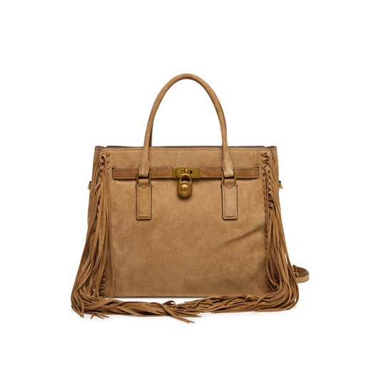 Torebka MICHAEL Michael Kors Hamilton Moderne 30F5ANXS3S Brązowy ze sklepu eobuwie.pl w kategorii Torebki damskie - zdjęcie 185494253