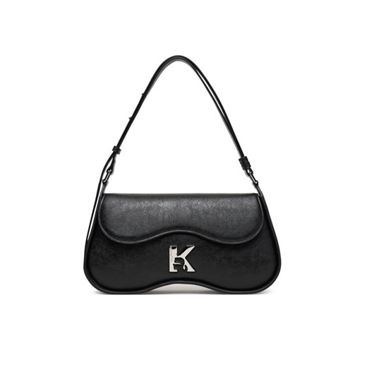 Torebka Karl Lagerfeld Jeans A3W30212 Czarny ze sklepu eobuwie.pl w kategorii Listonoszki - zdjęcie 185494262