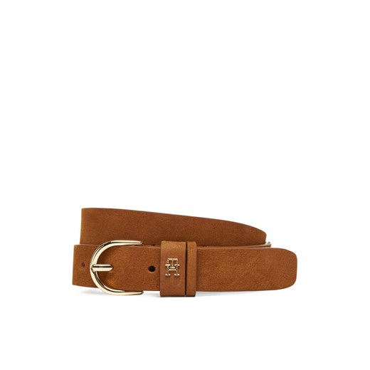Pasek Damski Tommy Hilfiger Essential Effortless 2.5 AW0AW17762 Brązowy ze sklepu eobuwie.pl w kategorii Paski damskie - zdjęcie 185494332
