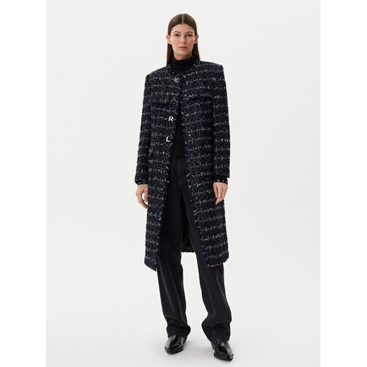 KARL LAGERFELD Płaszcz przejściowy A1W15022 Granatowy Regular Fit ze sklepu MODIVO w kategorii Płaszcze damskie - zdjęcie 185494753