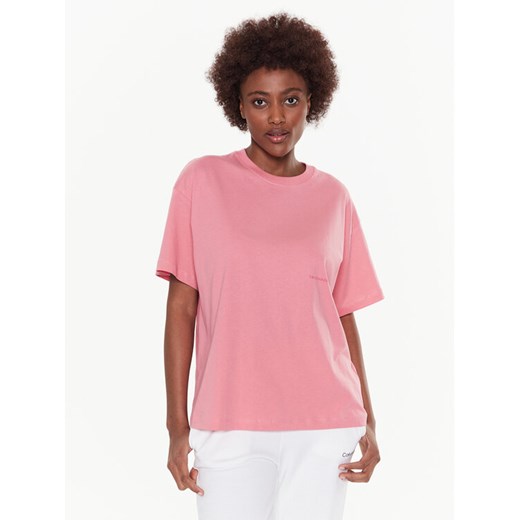 Trussardi T-Shirt Greyhound Backprint 56T00559 Różowy Loose Fit ze sklepu MODIVO w kategorii Bluzki damskie - zdjęcie 185494822