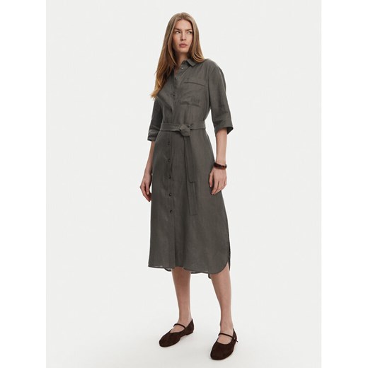 Max Mara Leisure Sukienka koszulowa Salute 2516221028 Zielony Regular Fit ze sklepu MODIVO w kategorii Sukienki - zdjęcie 185494932