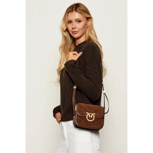 Pinko Skórzana listonoszka LOVE BOX Pinko OS Gomez Fashion Store