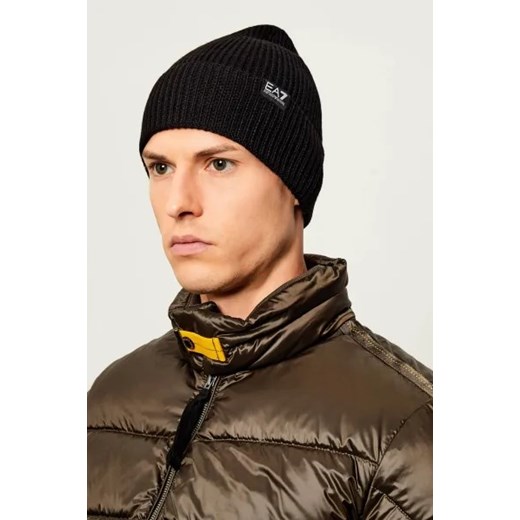EA7 Czapka | z dodatkiem wełny S Gomez Fashion Store
