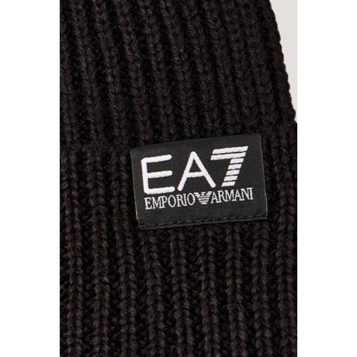EA7 Czapka | z dodatkiem wełny S Gomez Fashion Store