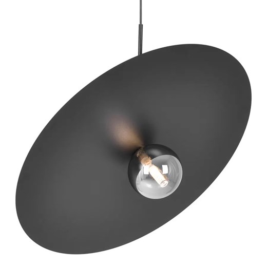 Lampa z dużym kloszem wisząca czarna S6-C00 ze sklepu Edinos.pl w kategorii Lampy wiszące - zdjęcie 185501122