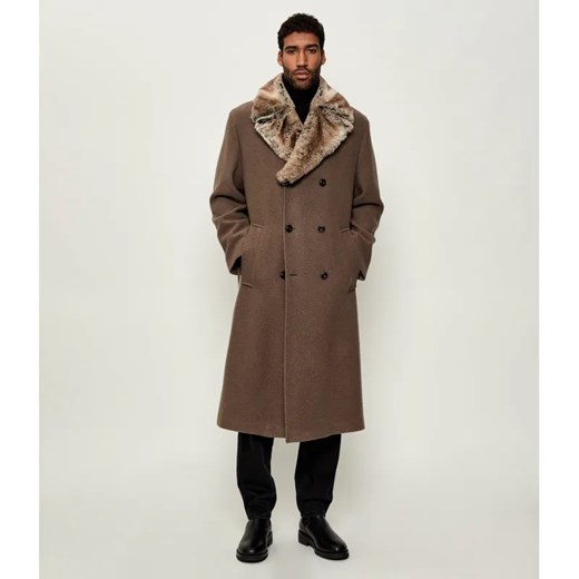 HUGO Wełniany płaszcz Macario2541 ze sklepu Gomez Fashion Store w kategorii Płaszcze męskie - zdjęcie 185501870