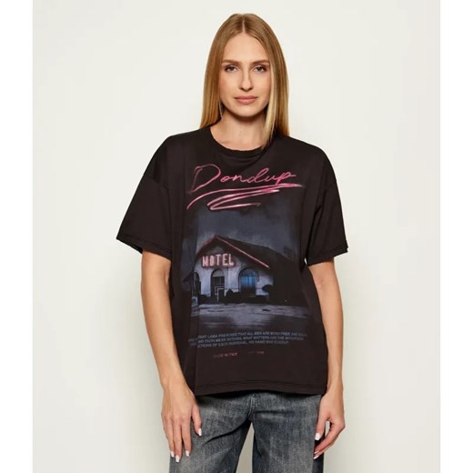 DONDUP - made in Italy T-shirt | Loose fit ze sklepu Gomez Fashion Store w kategorii Bluzki damskie - zdjęcie 185501903